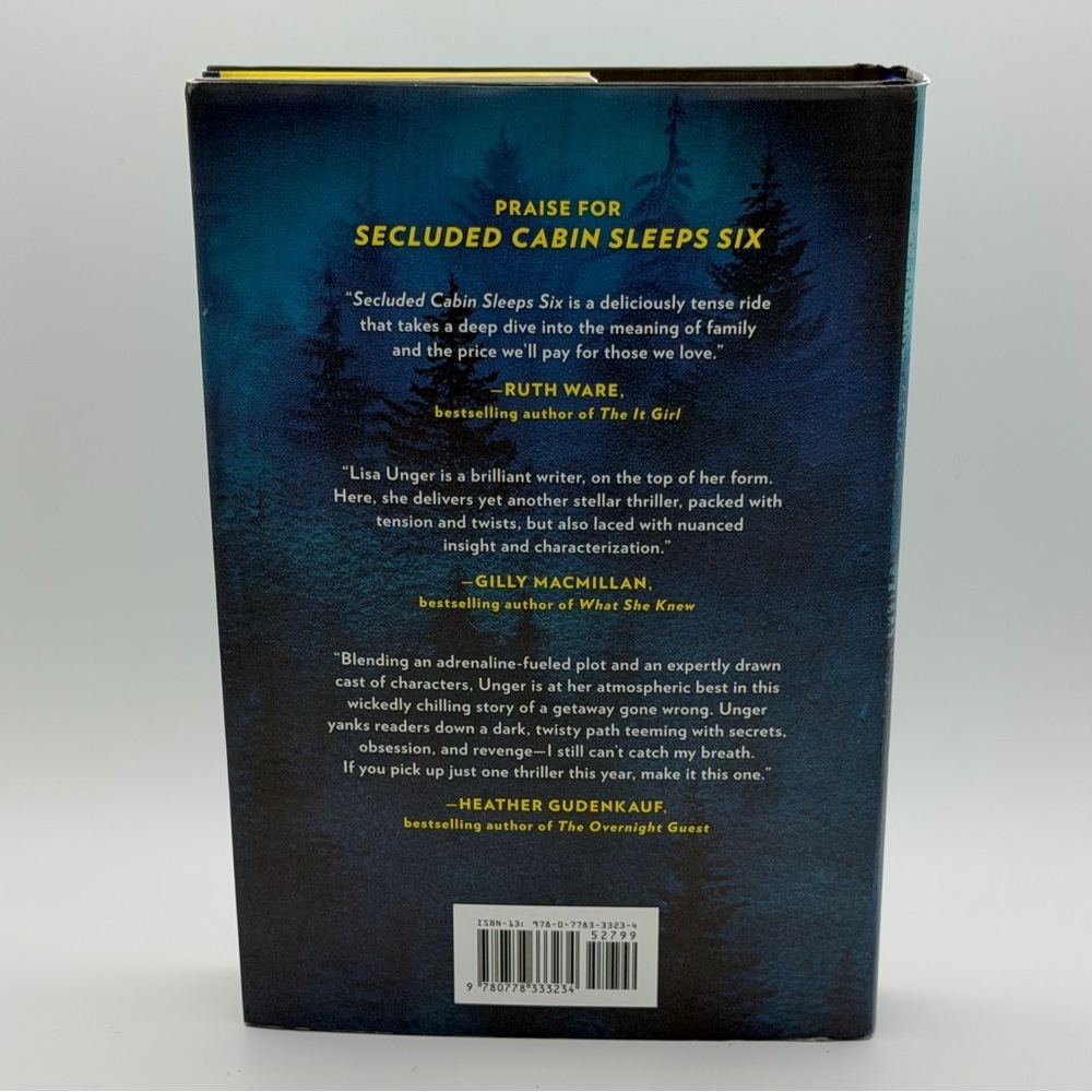 Secluded Cabin Sleeps Six: A Novel by Lisa Unger - Picture 3 of 4